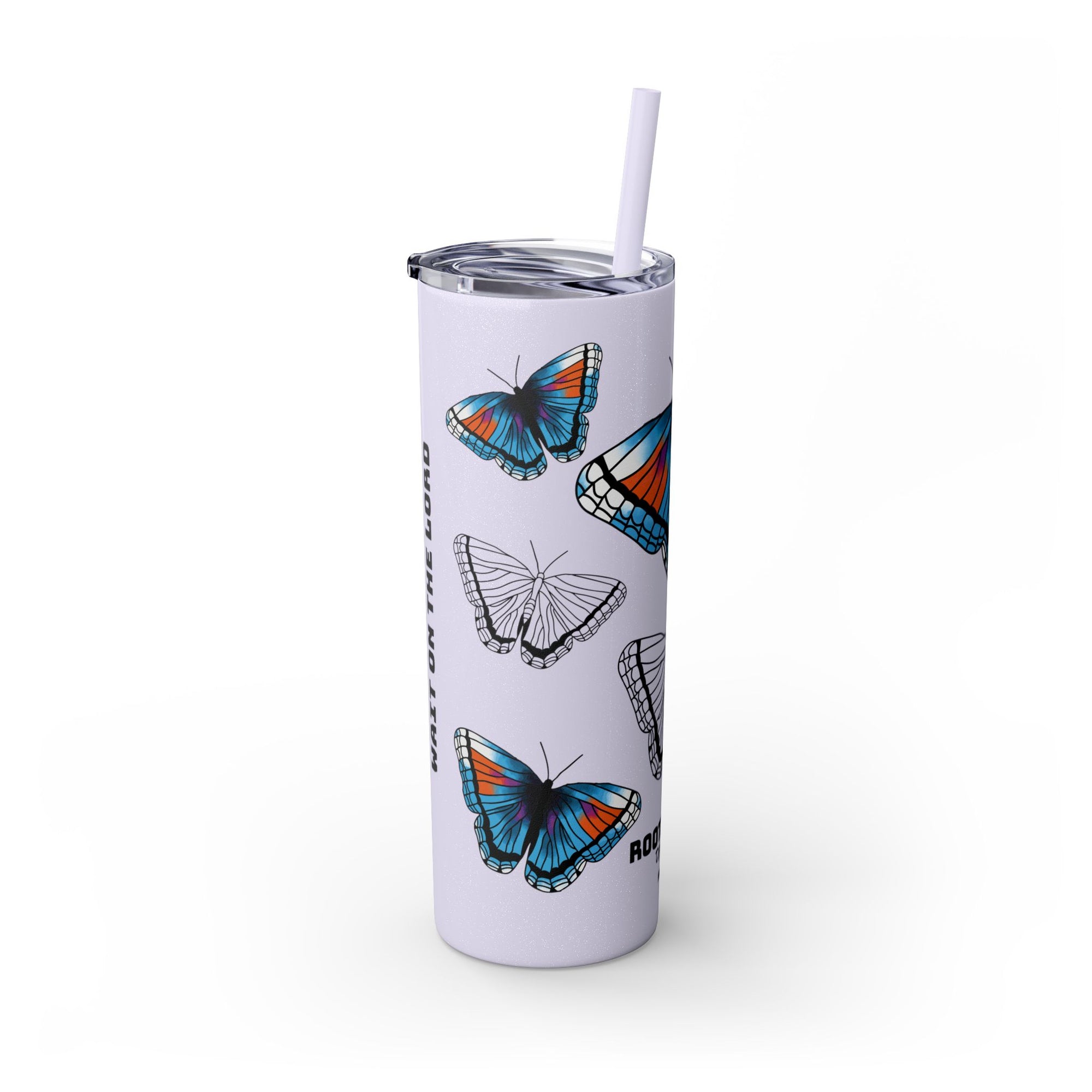 Psalm 27:14 • Skinny Tumbler, 20oz
