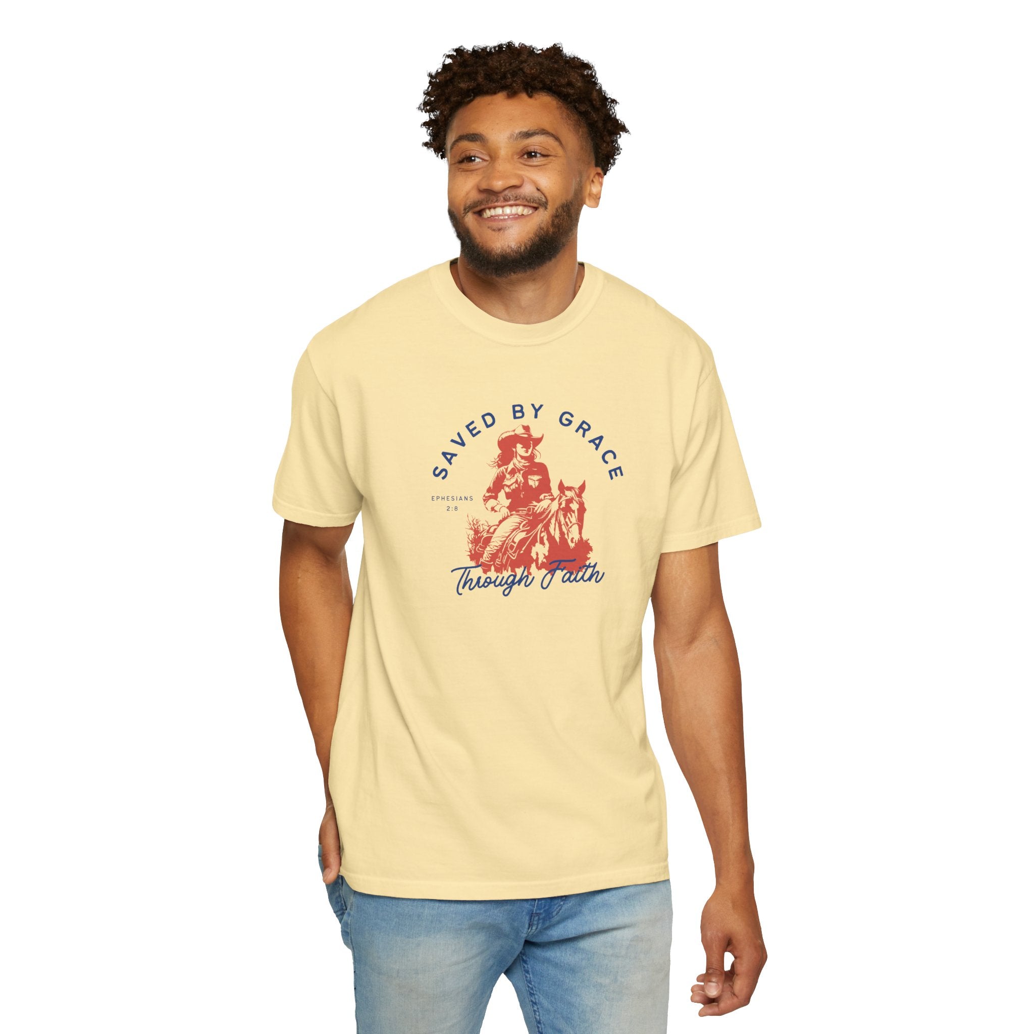Saved by Grace • Comfort Colors Tee