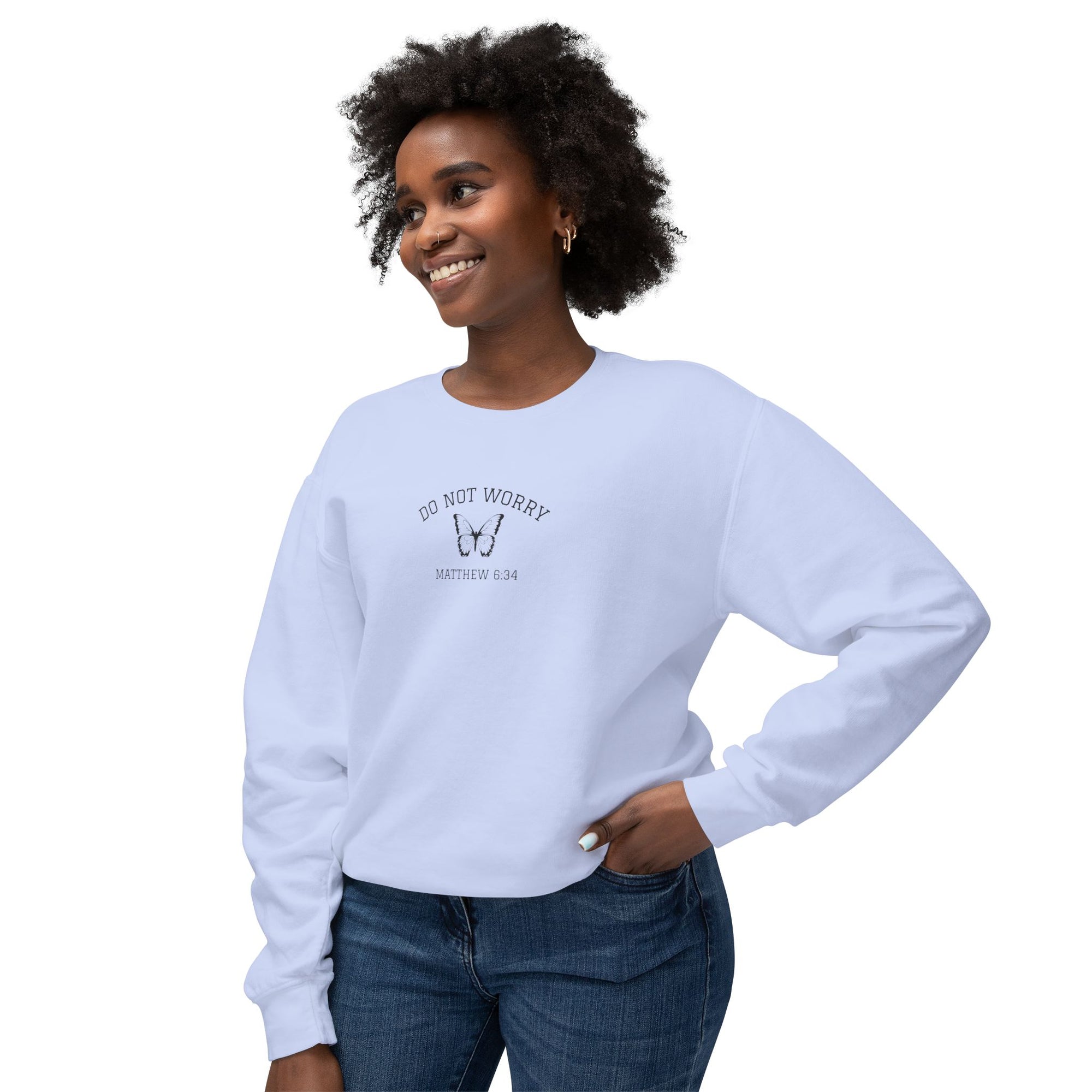 Matthew 6:34 • Comfort Colors Sweatshirt