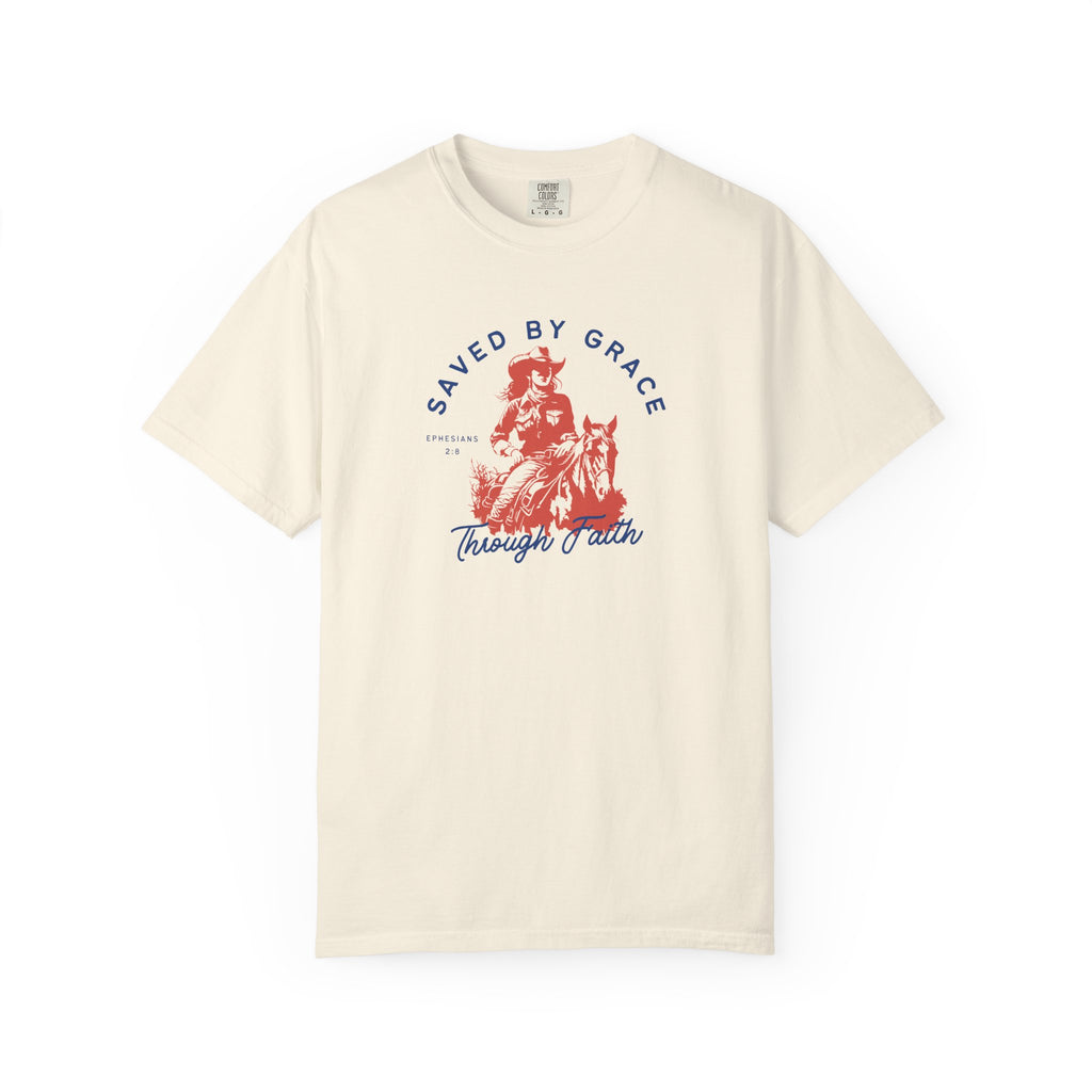 Saved by Grace • Comfort Colors Tee