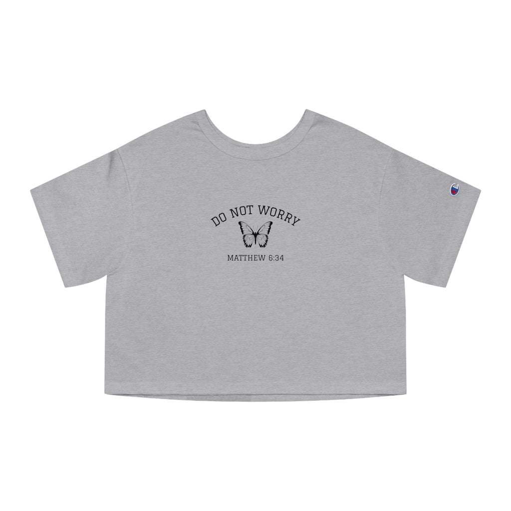 Matthew 6:34 • Champion Heritage Crop Top