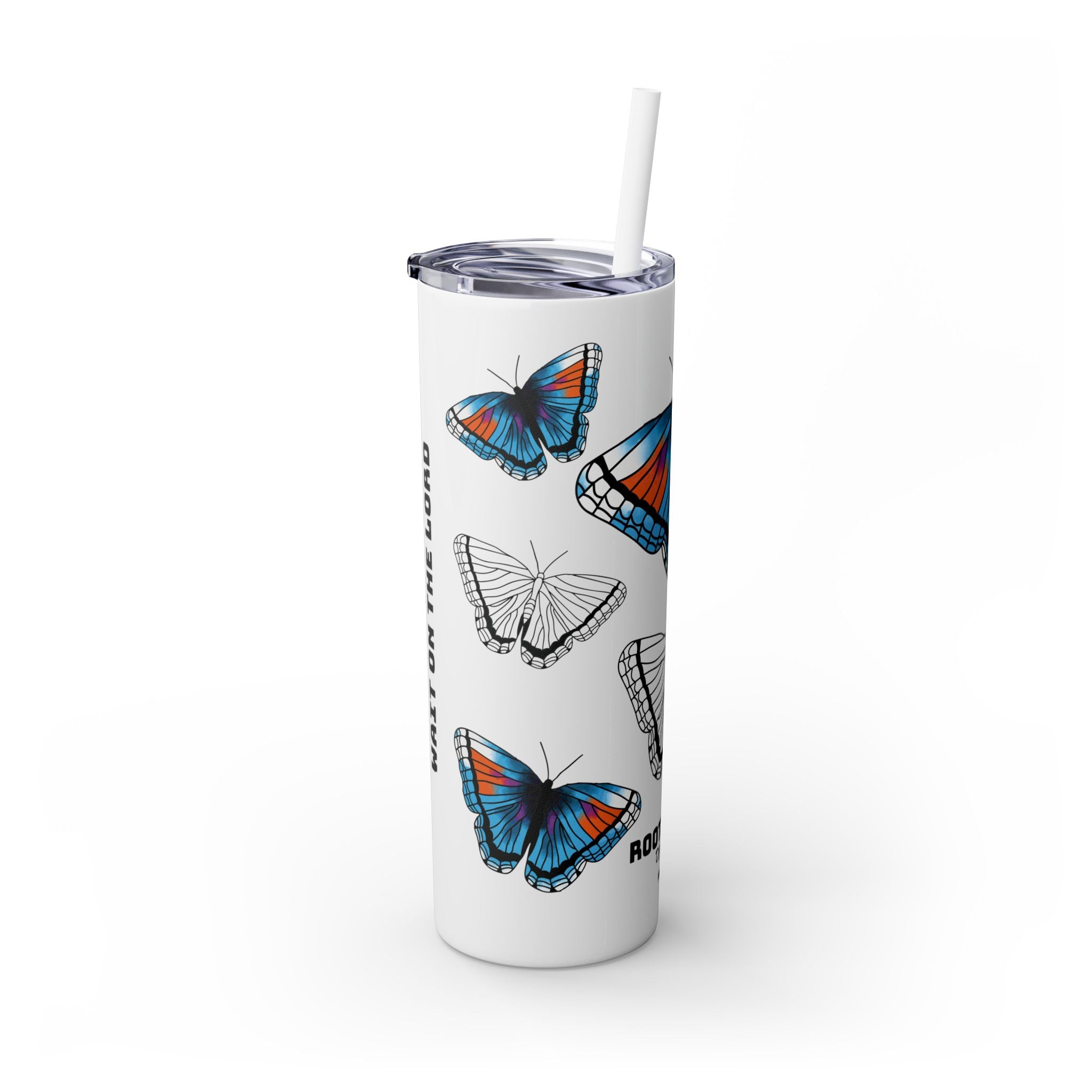 Psalm 27:14 • Skinny Tumbler, 20oz