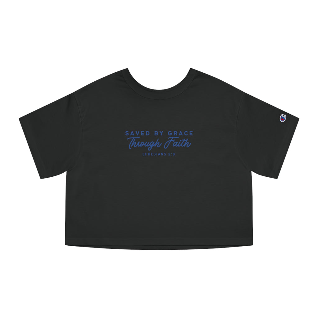 Ephesians 2:8 • Champion Heritage Crop Top