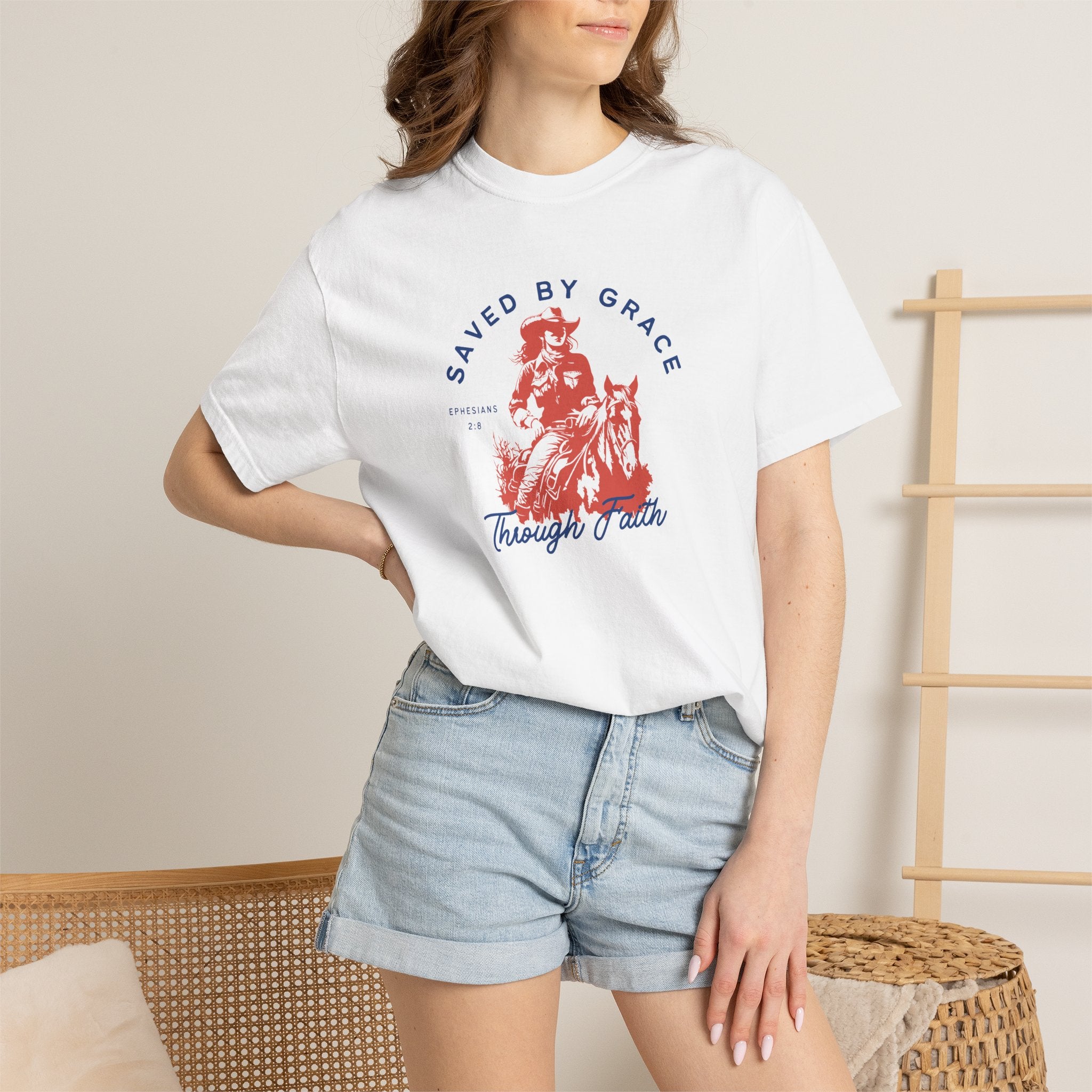 Saved by Grace • Comfort Colors Tee