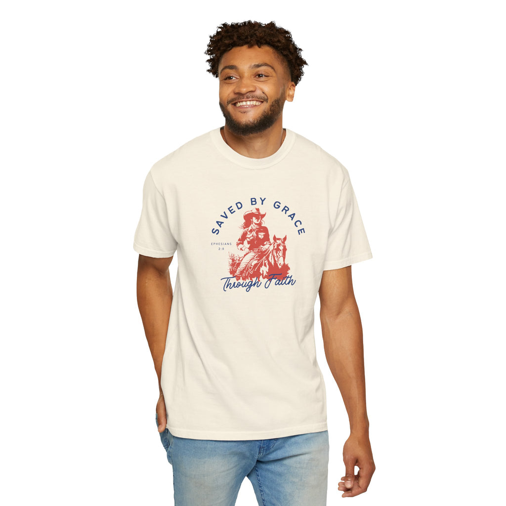 Saved by Grace • Comfort Colors Tee