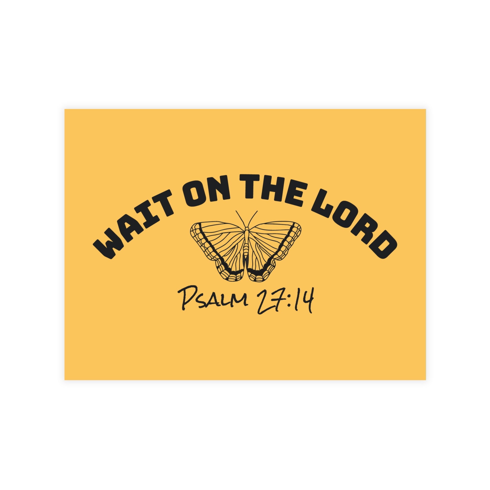 Psalm 27:14 • Postcard + Envelope