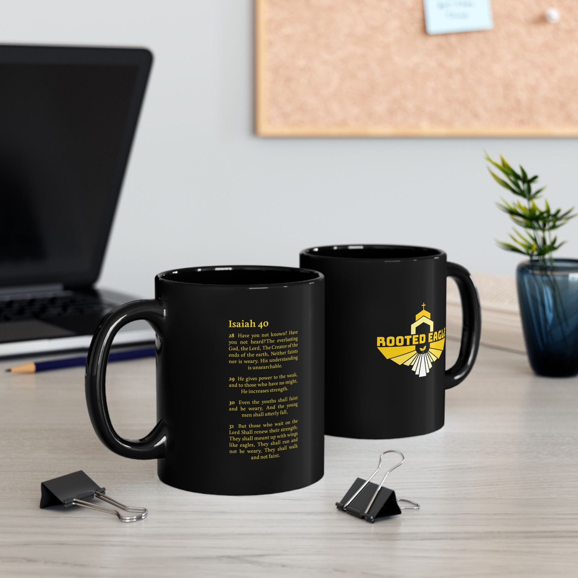 Rooted Eagle • Black Mug