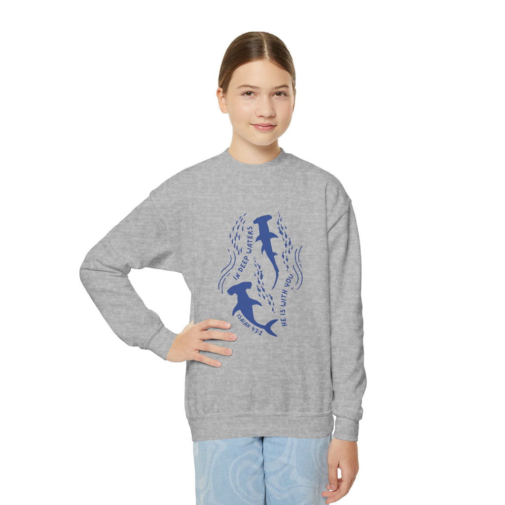 Isaiah 43:2 • Youth Crewneck Sweatshirt