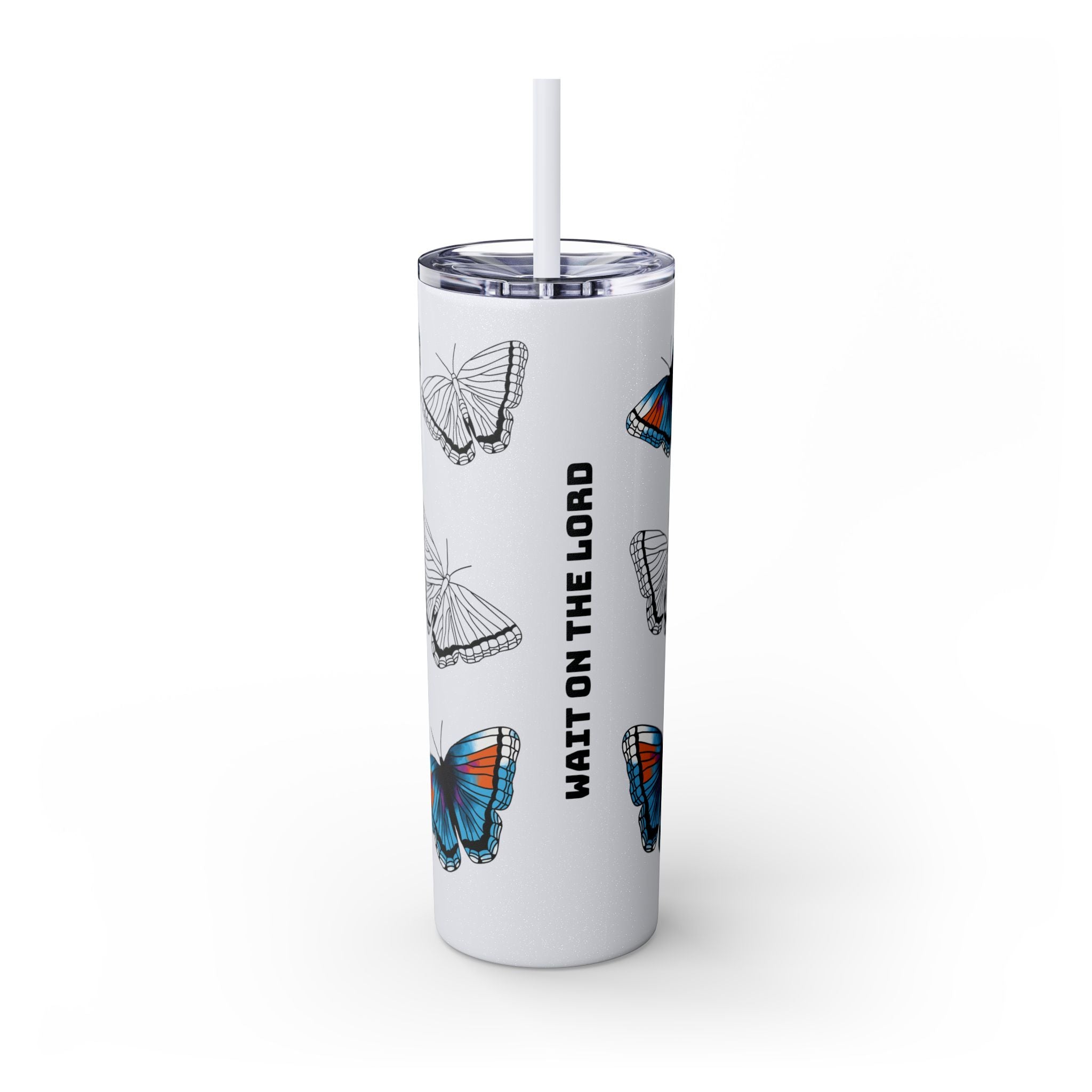 Psalm 27:14 • Skinny Tumbler, 20oz