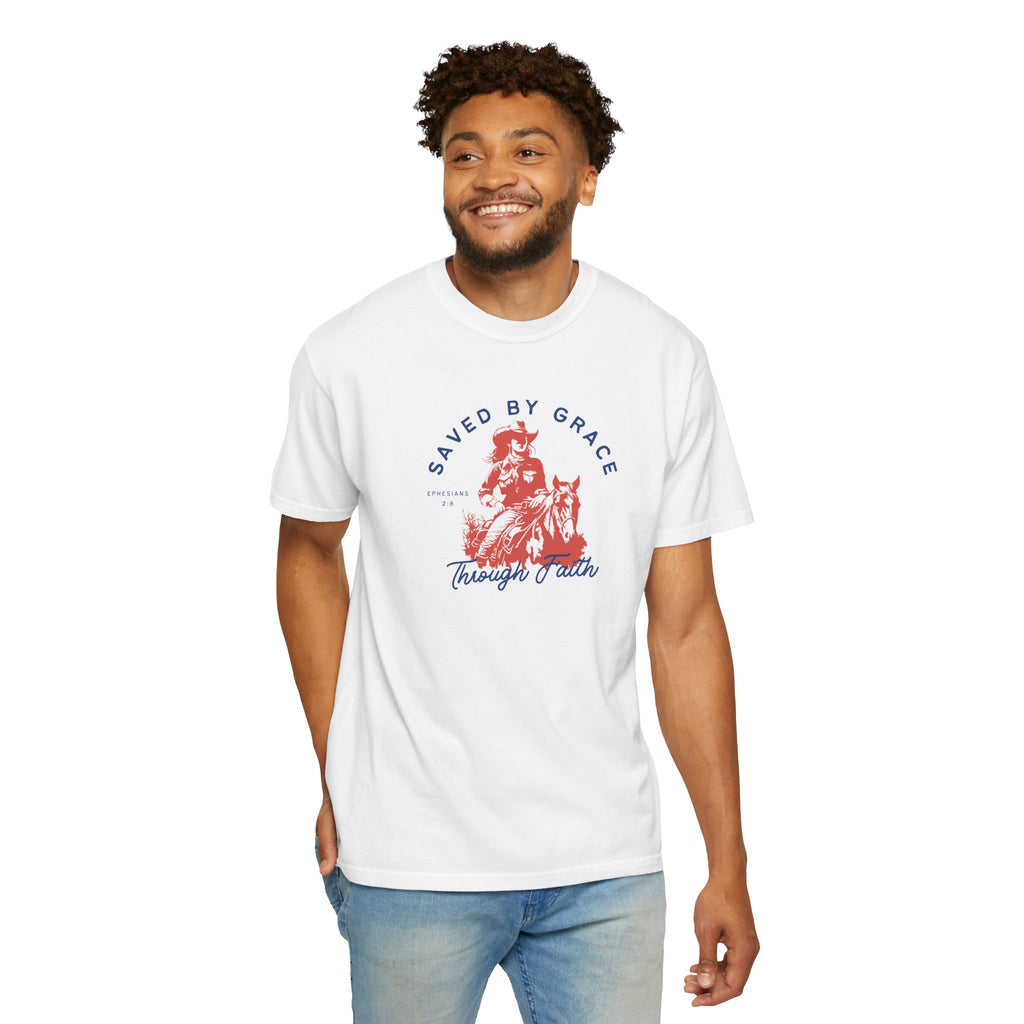 Saved by Grace • Comfort Colors Tee
