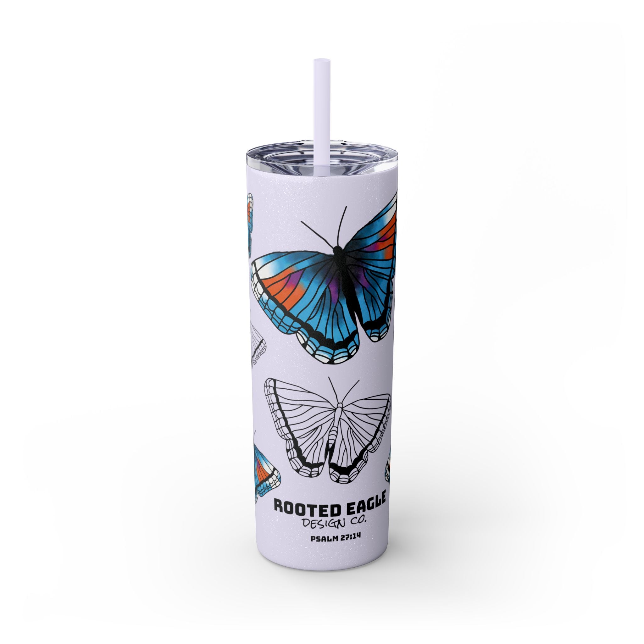 Psalm 27:14 • Skinny Tumbler, 20oz