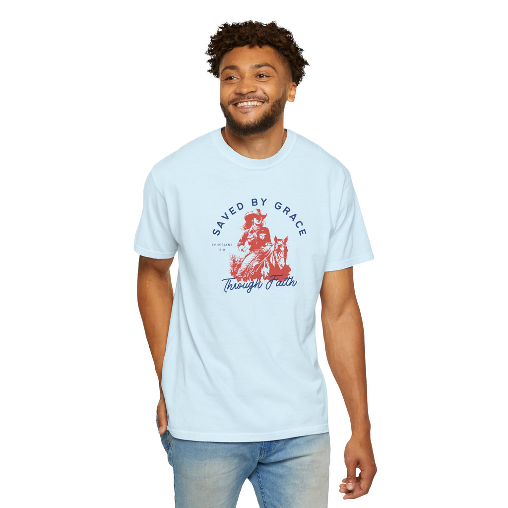 Saved by Grace • Comfort Colors Tee