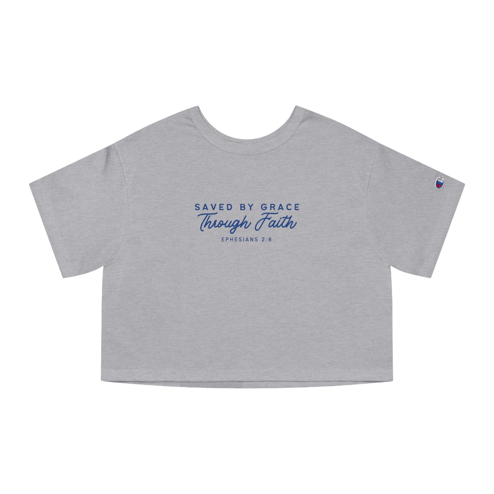Ephesians 2:8 • Champion Heritage Crop Top