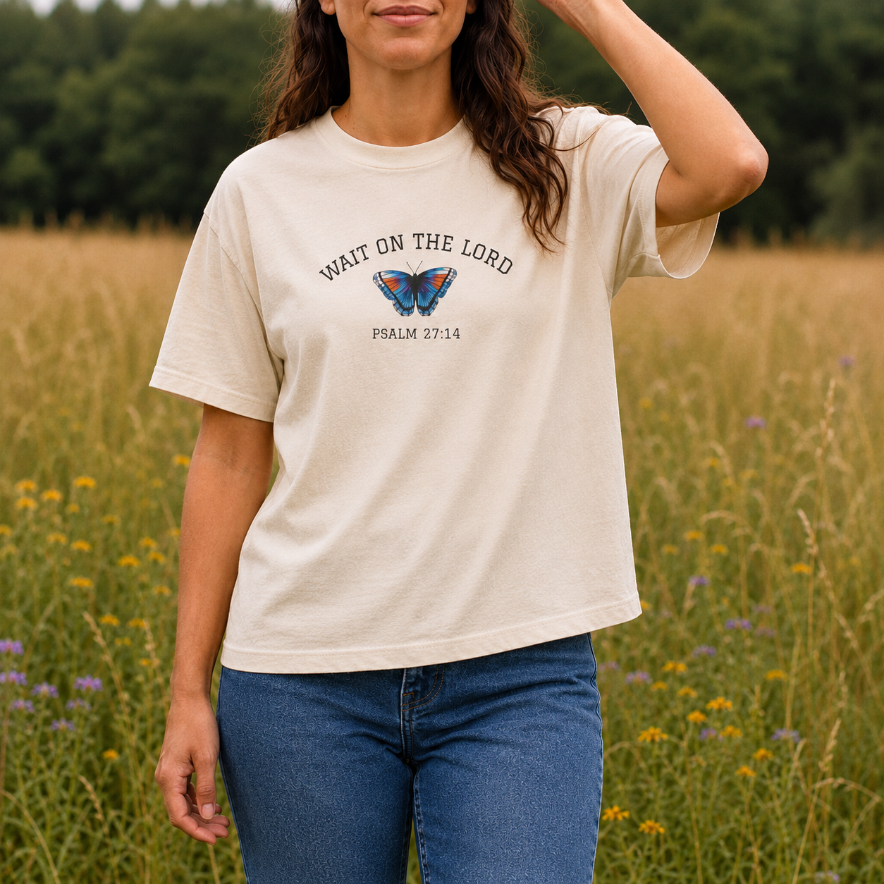 Wait on the Lord • Women's Boxy Tee