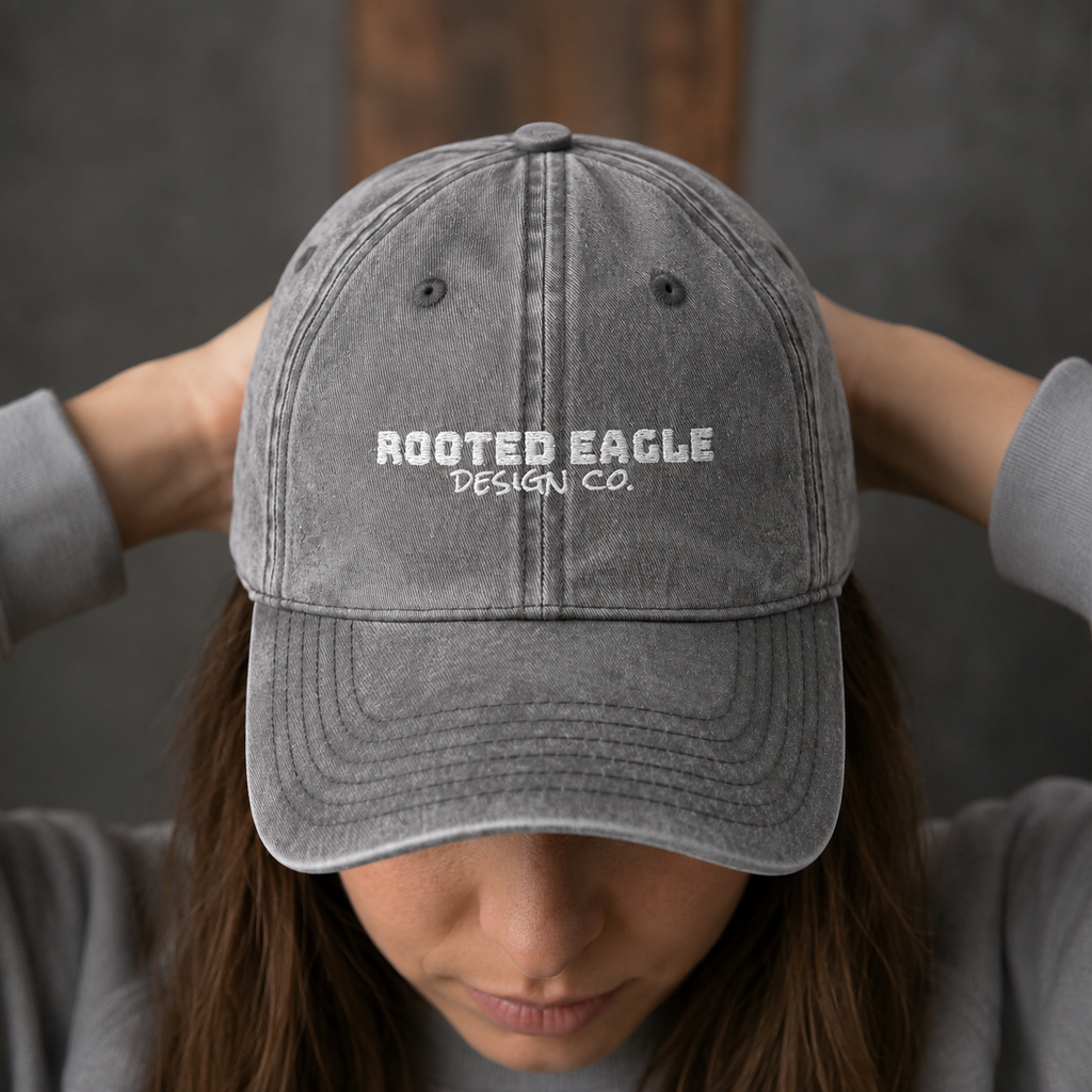 Rooted Eagle • Vintage Embroidered Hat