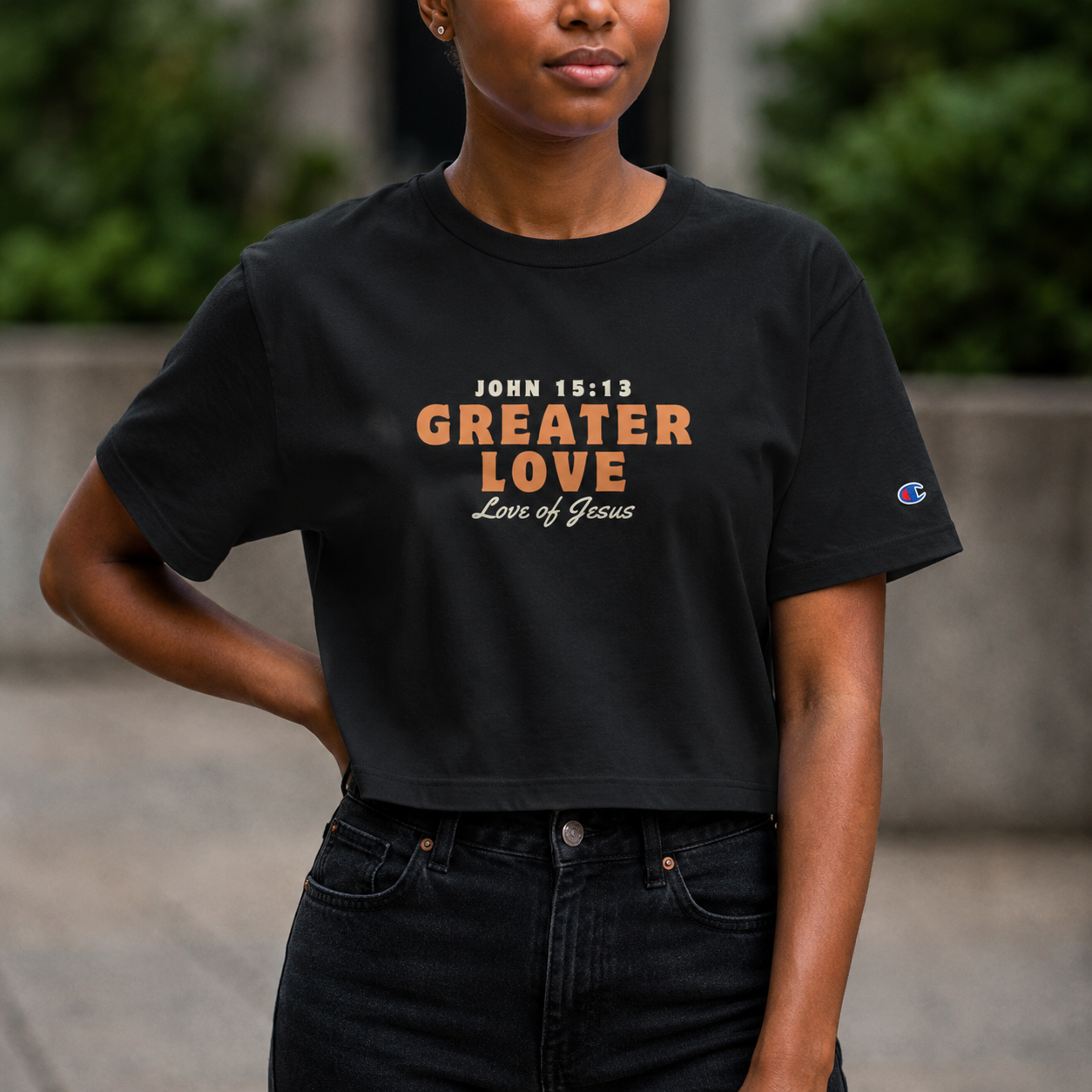 Greater Love • Crop Top