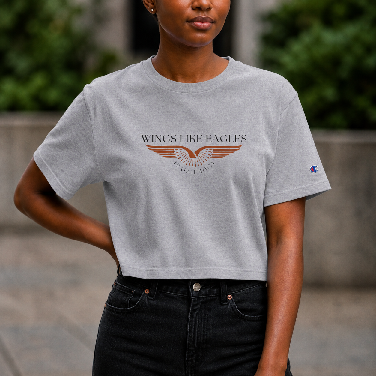 Wings Like Eagles • Crop Top