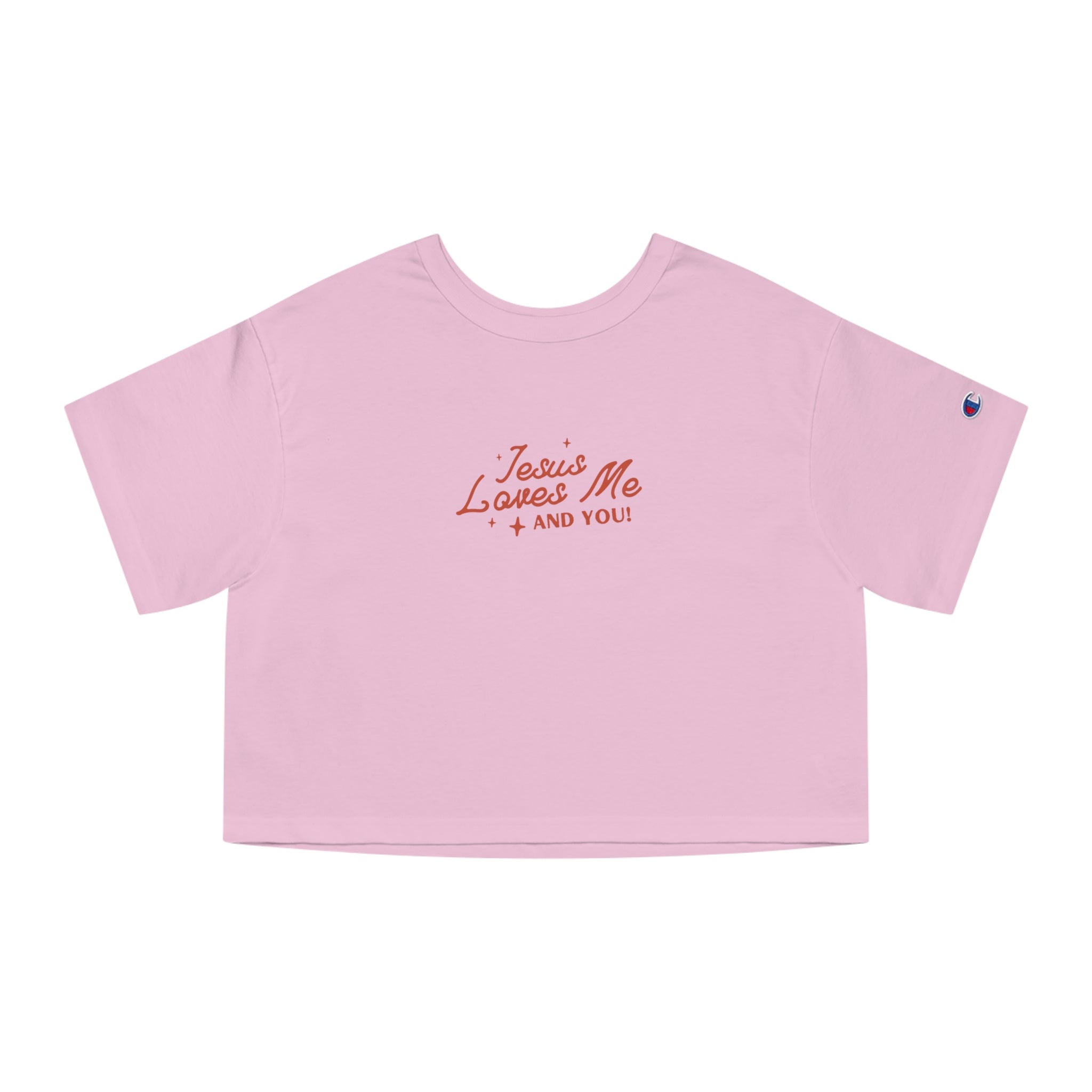Jesus Loves Me • Champion Heritage Crop Top