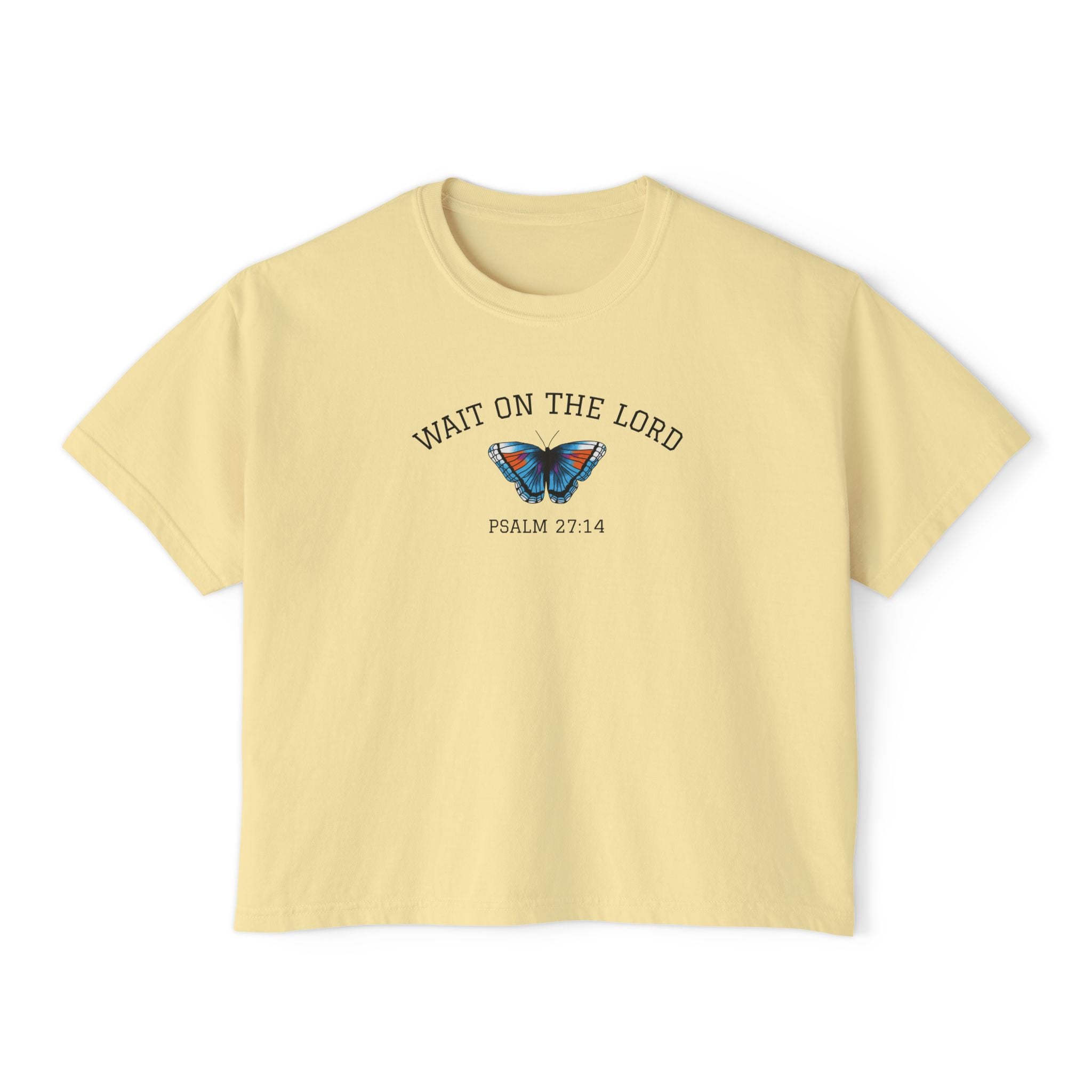 Wait on the Lord • Women's Boxy Tee