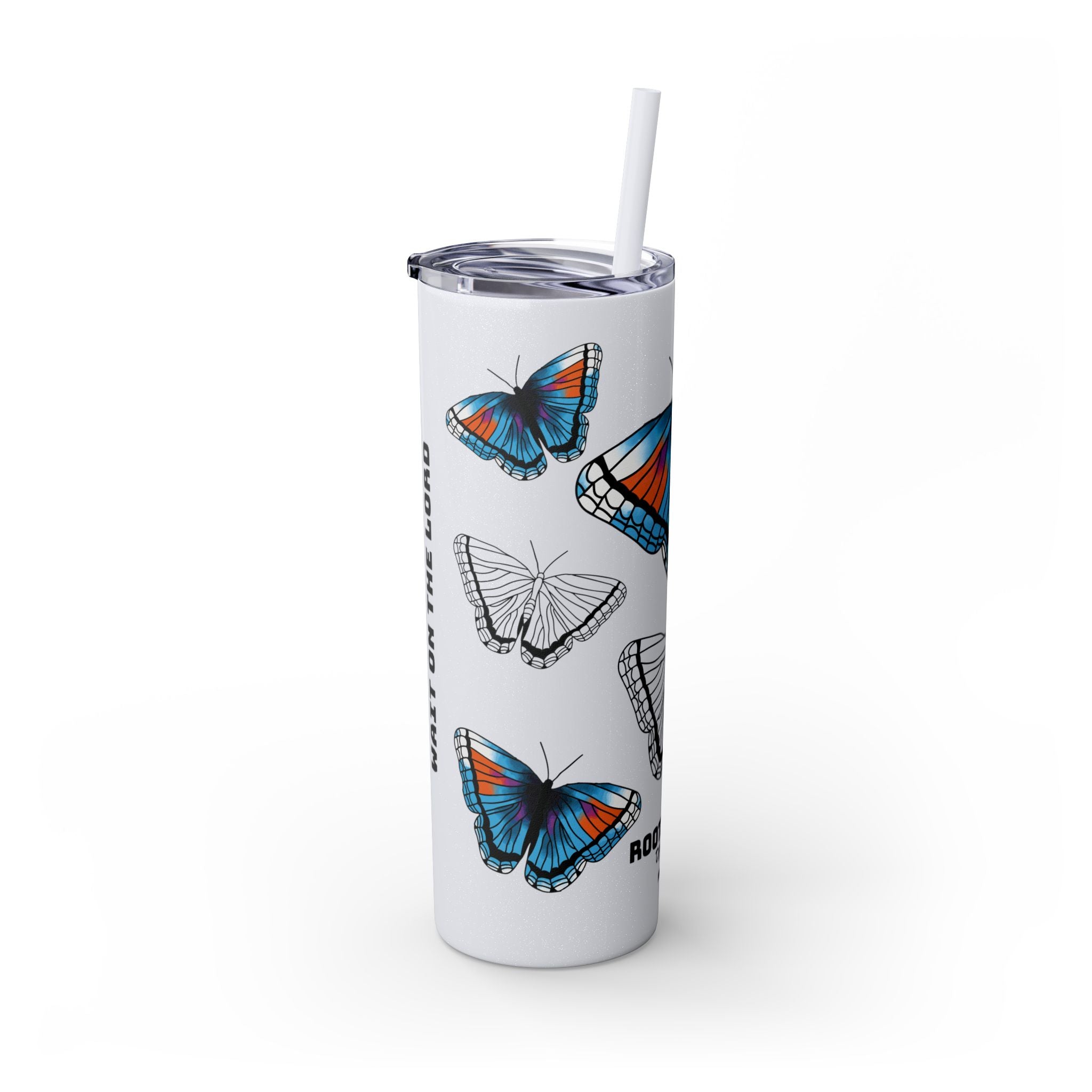 Psalm 27:14 • Skinny Tumbler, 20oz