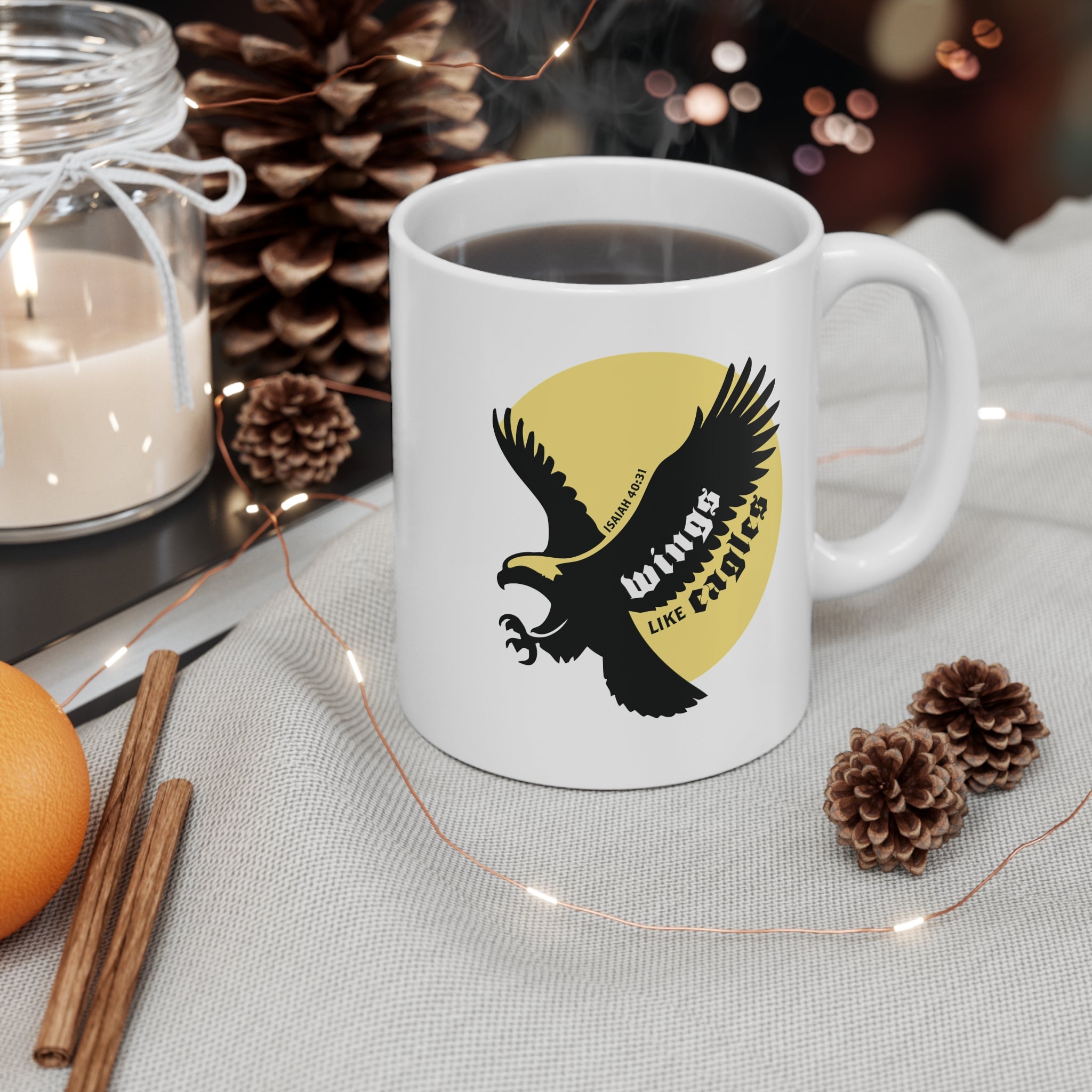 Wings Like Eagles • Ceramic Mug