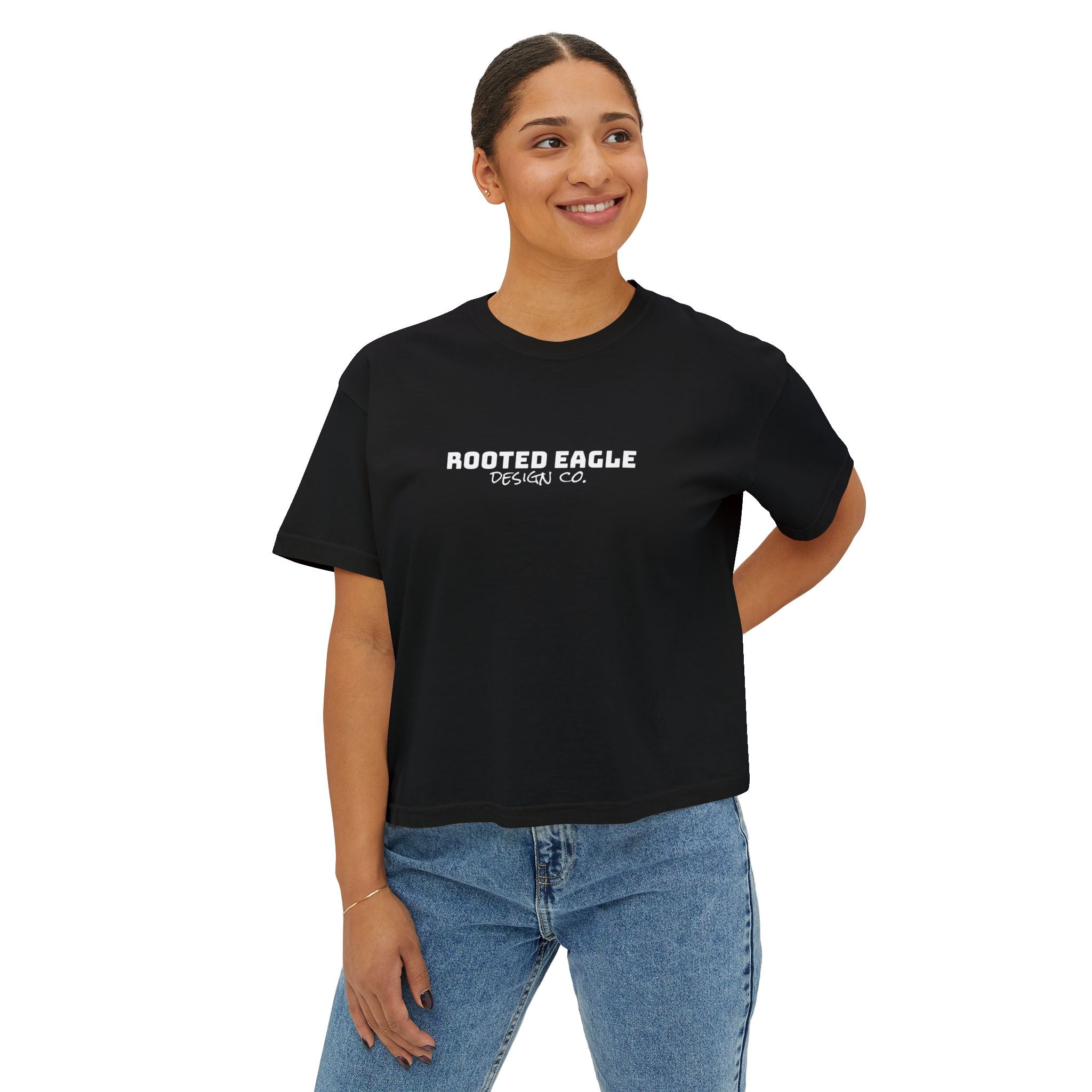 Rooted Eagle Design Co. • Women's Boxy Tee