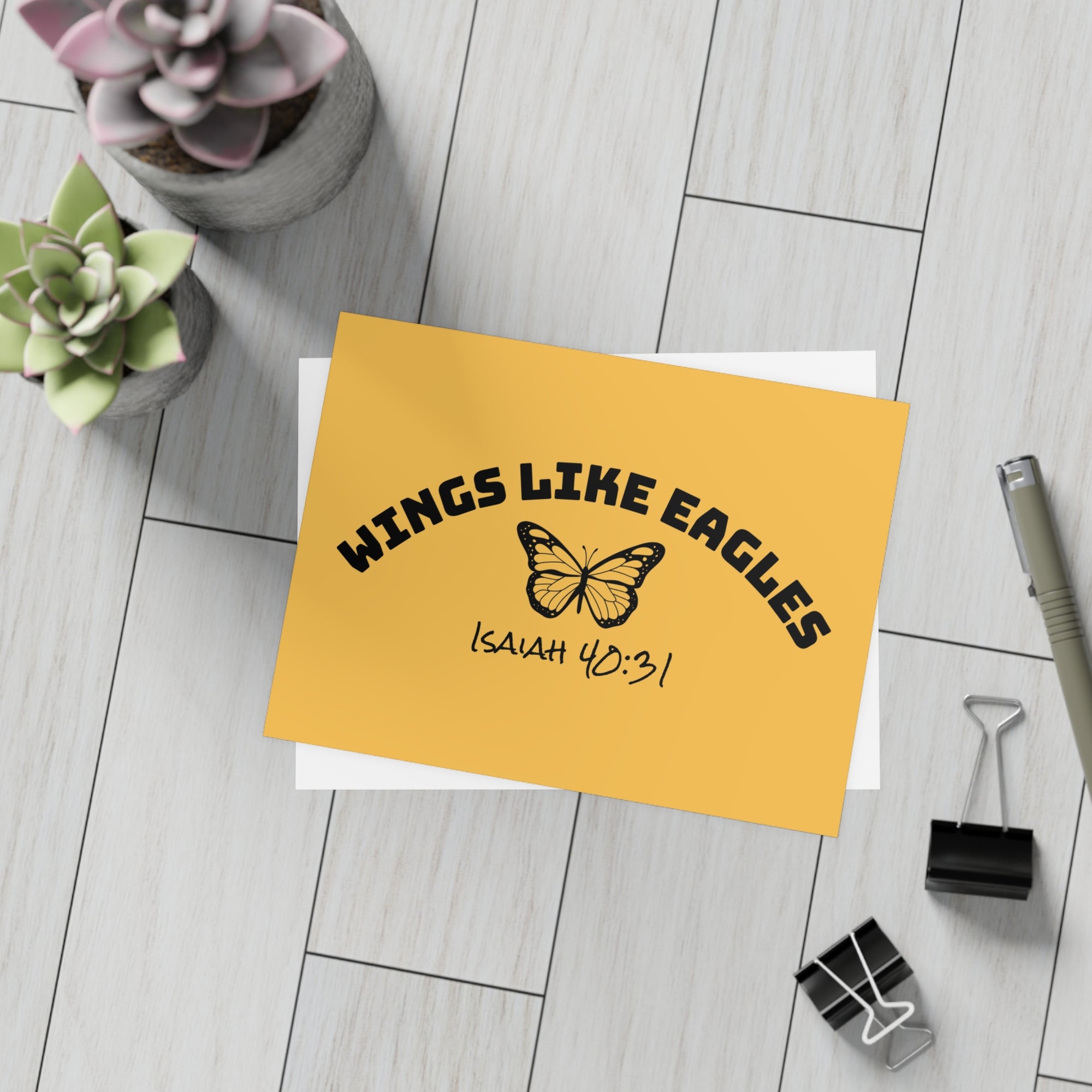 Isaiah 40:31 • Postcard + Envelope