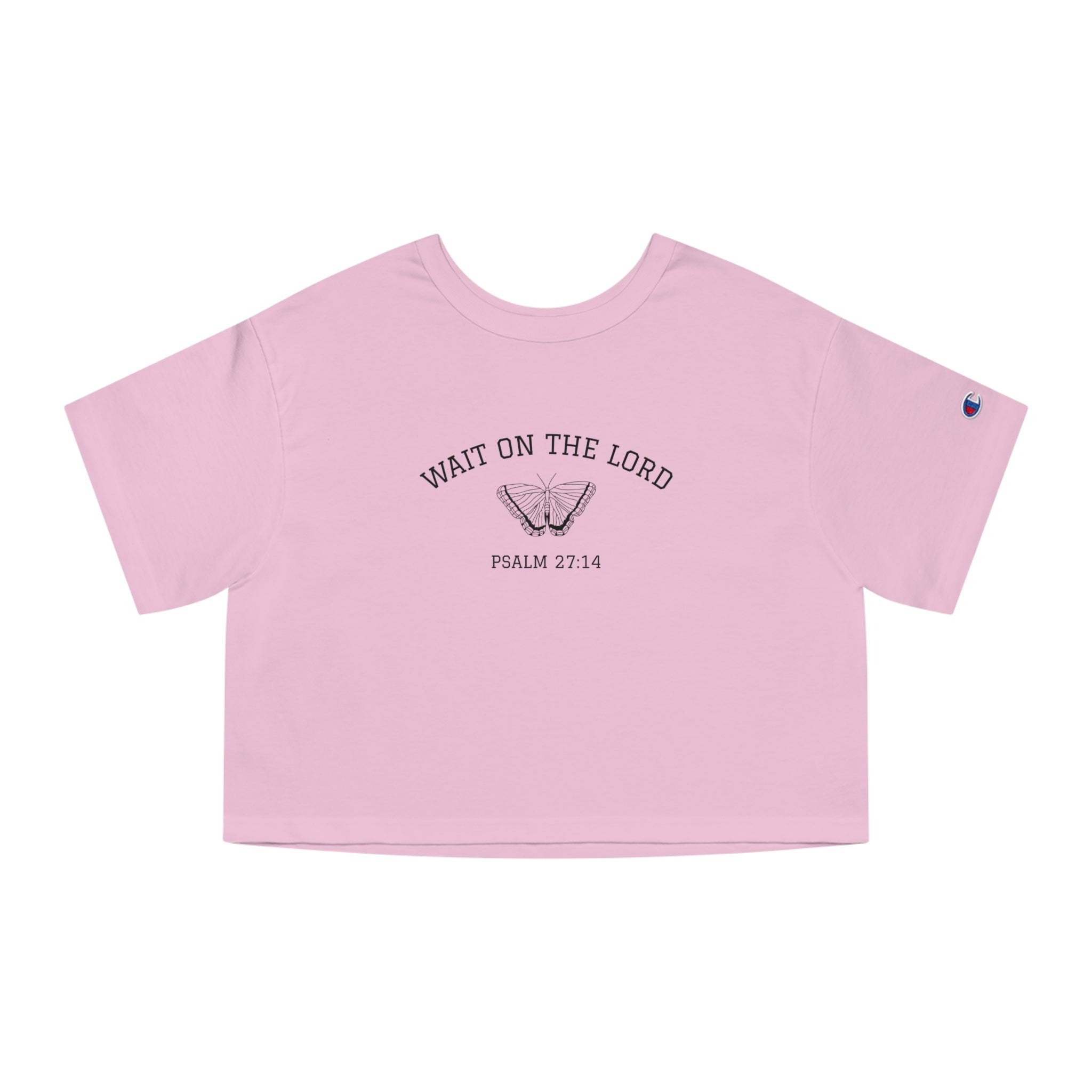 Psalm 27:14 • Champion Heritage Crop Top