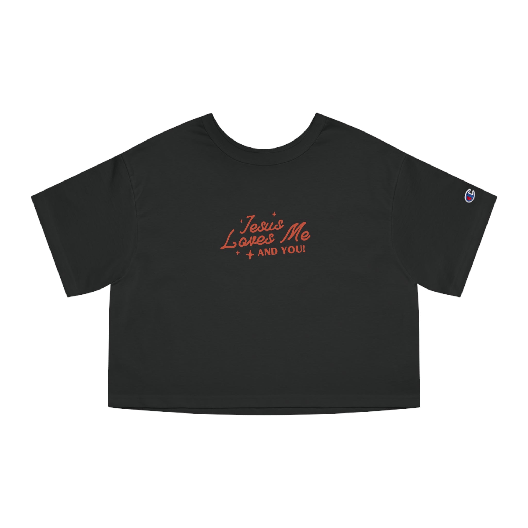Jesus Loves Me • Champion Heritage Crop Top