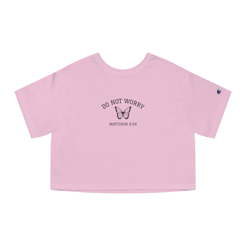 Matthew 6:34 • Champion Heritage Crop Top