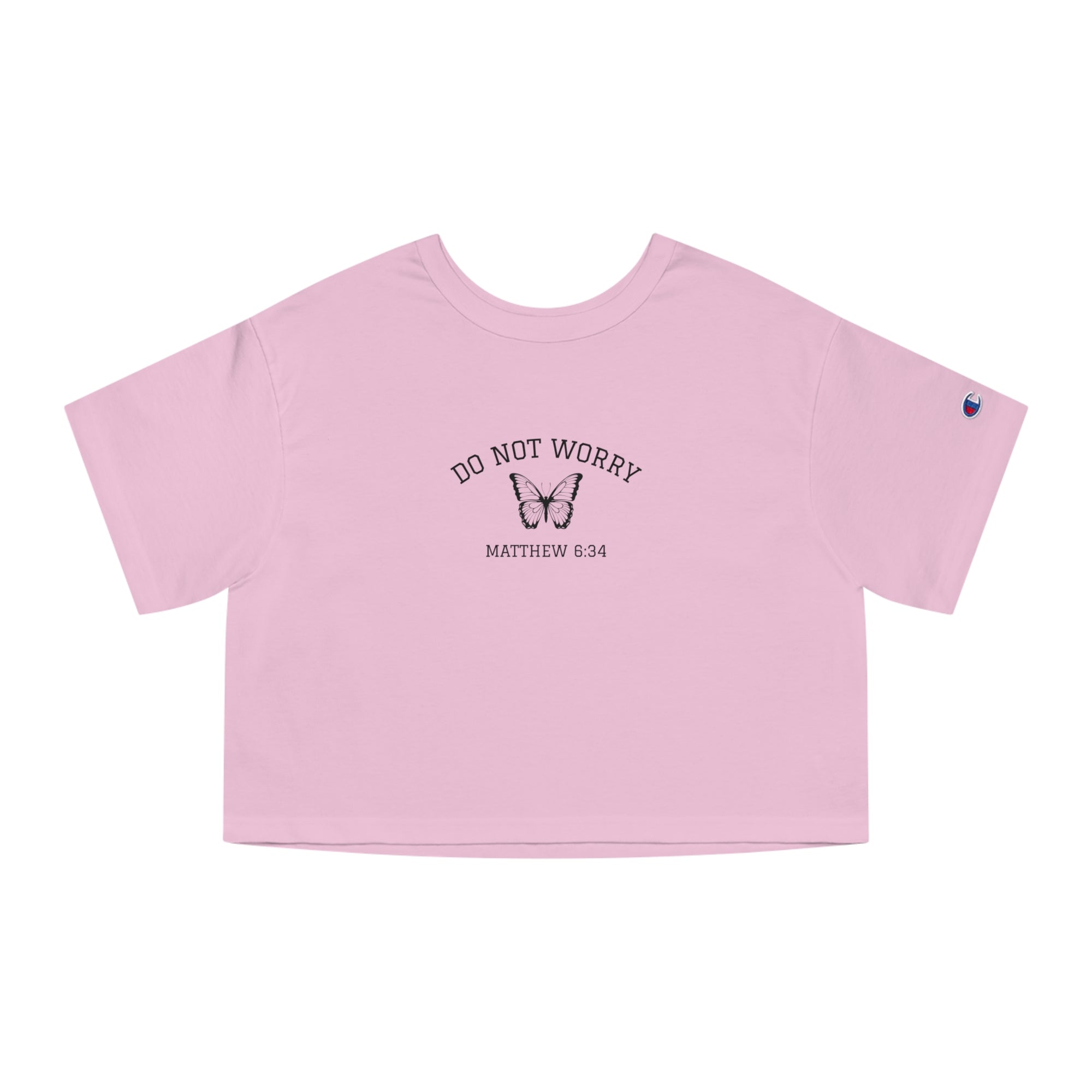 Matthew 6:34 • Champion Heritage Crop Top