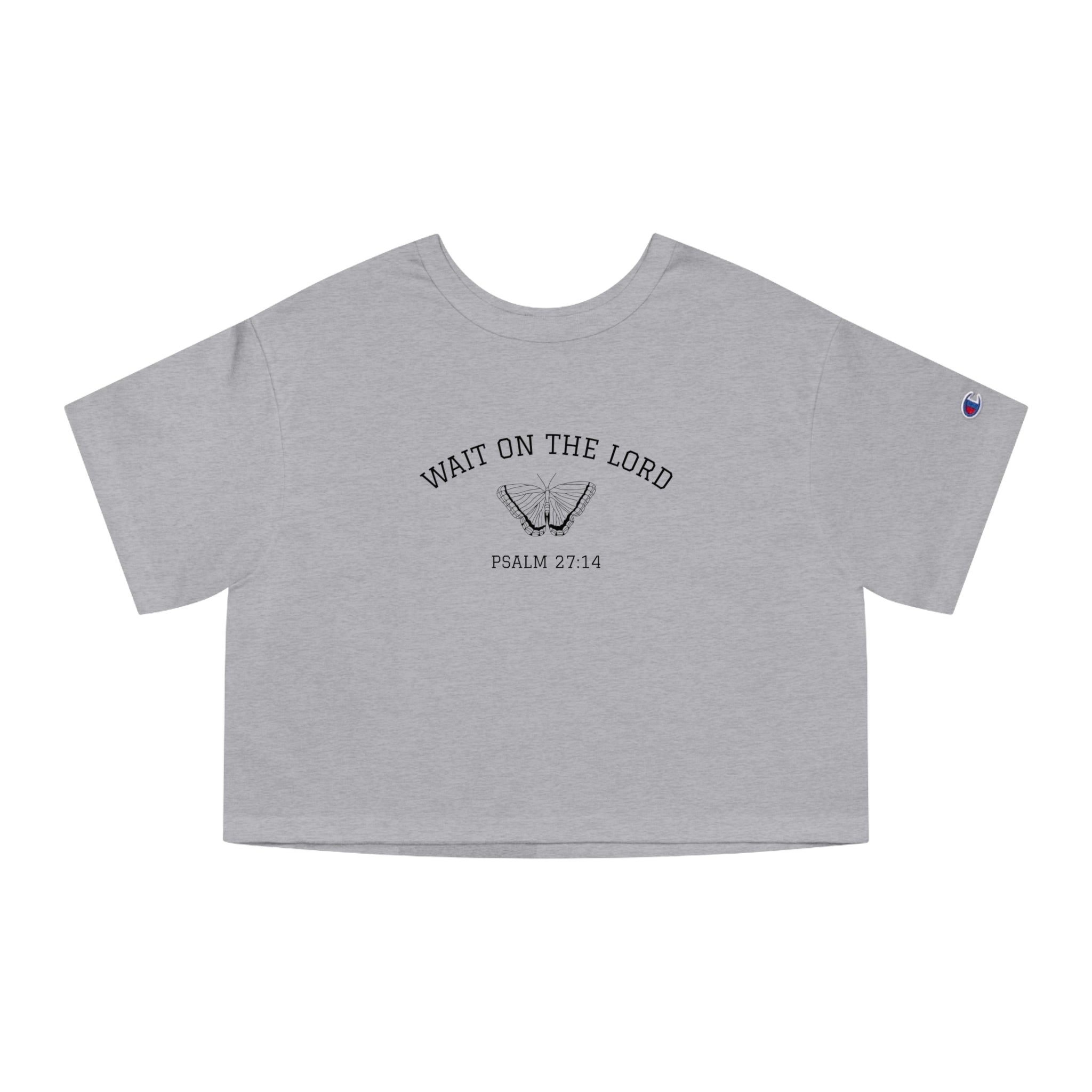 Psalm 27:14 • Champion Heritage Crop Top