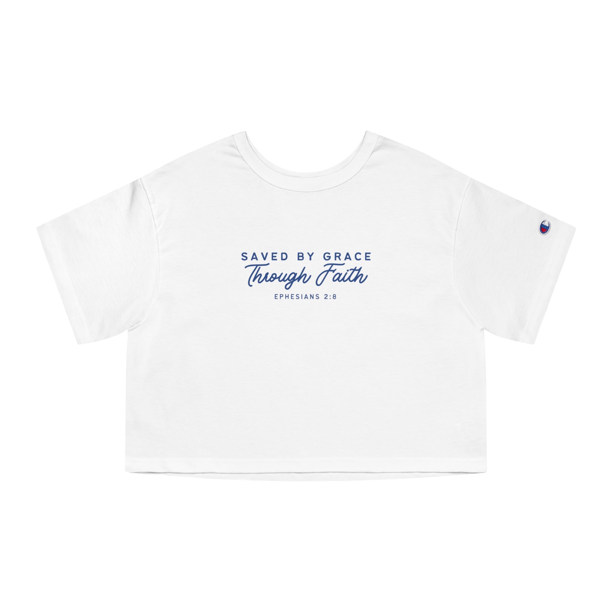 Ephesians 2:8 • Champion Heritage Crop Top