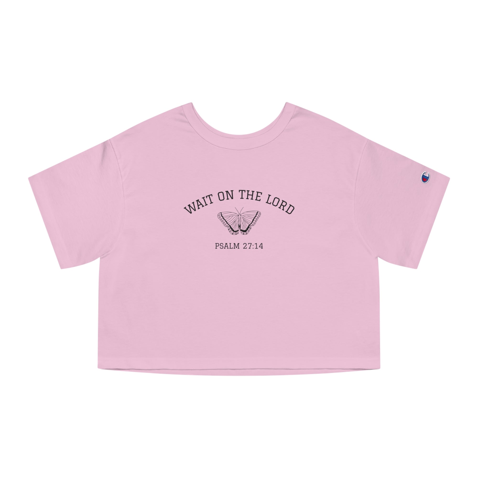 Psalm 27:14 • Champion Heritage Crop Top