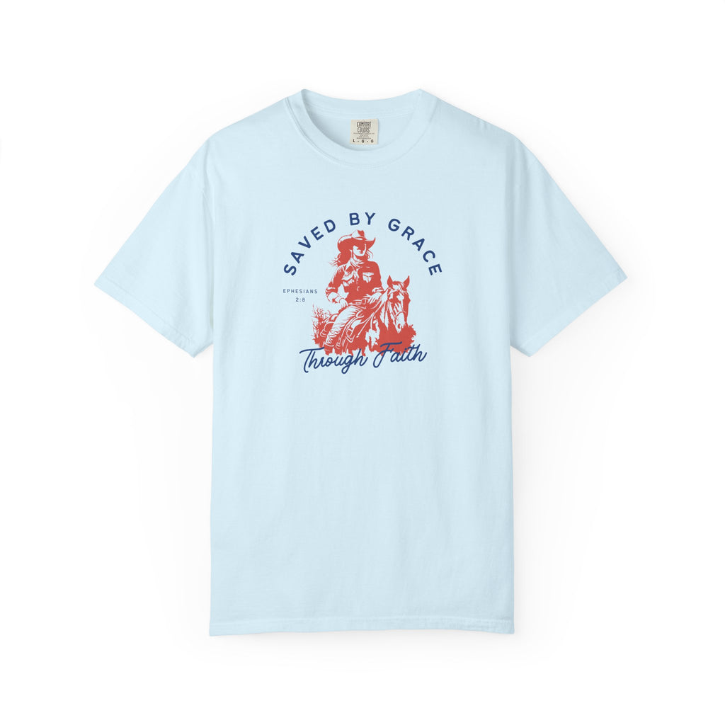 Saved by Grace • Comfort Colors Tee