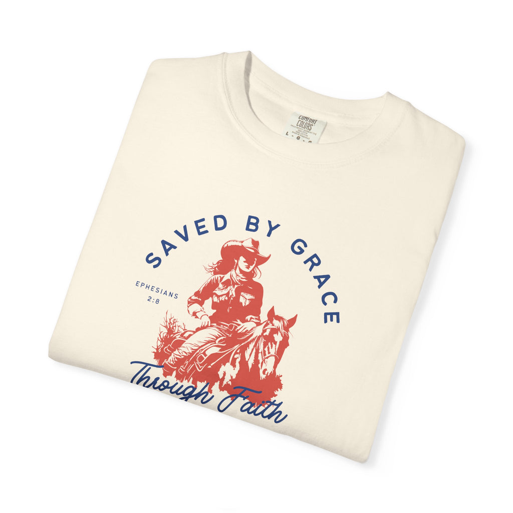 Saved by Grace • Comfort Colors Tee