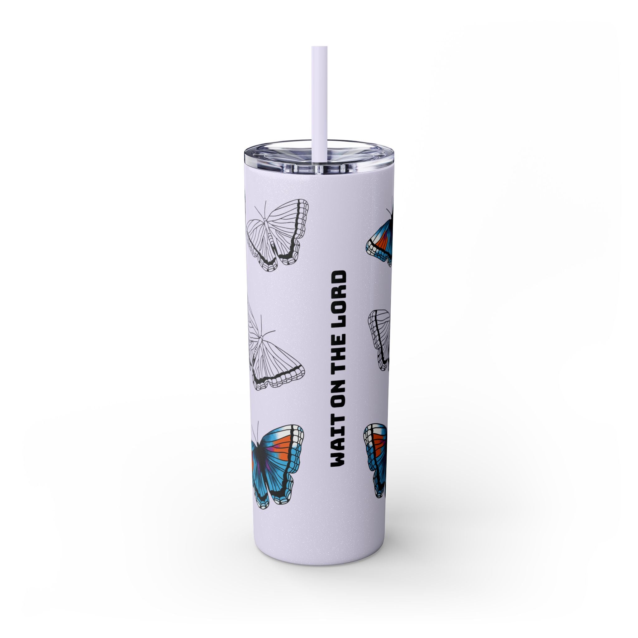 Psalm 27:14 • Skinny Tumbler, 20oz