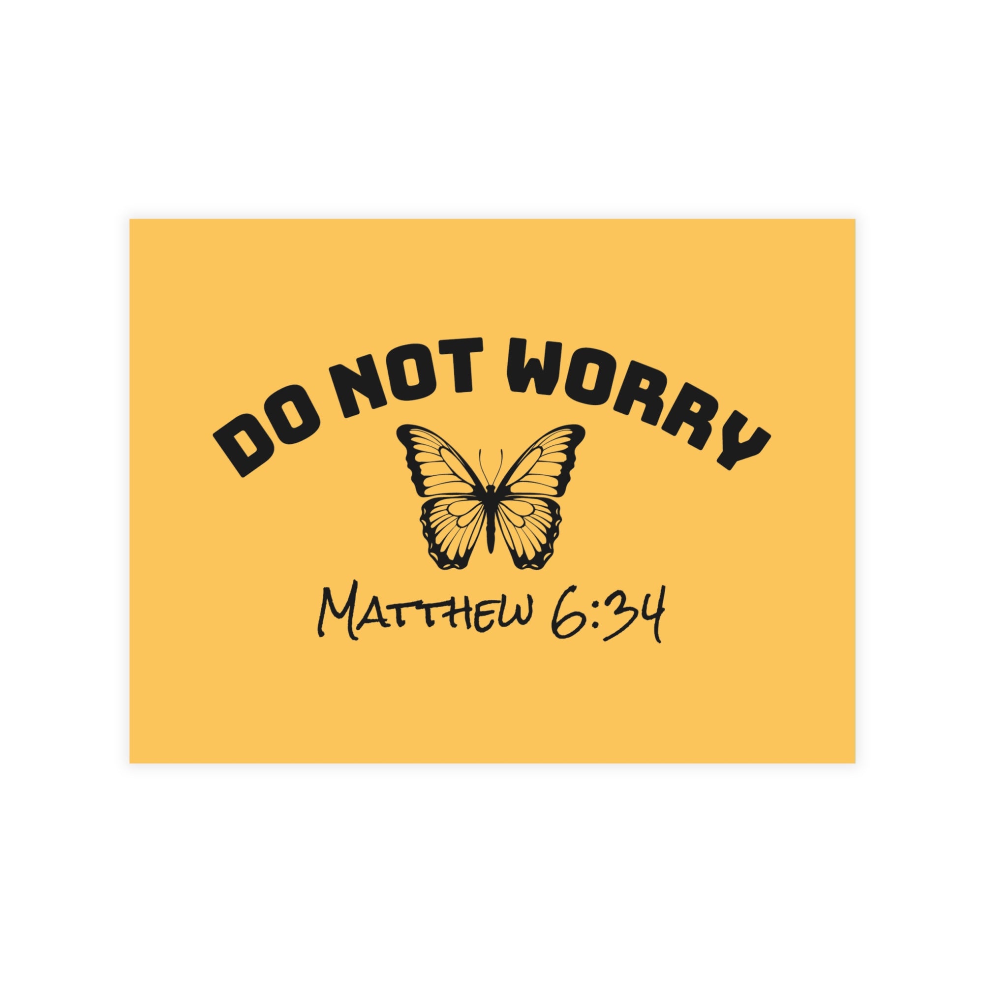 Matthew 6:34 • Postcard + Envelope