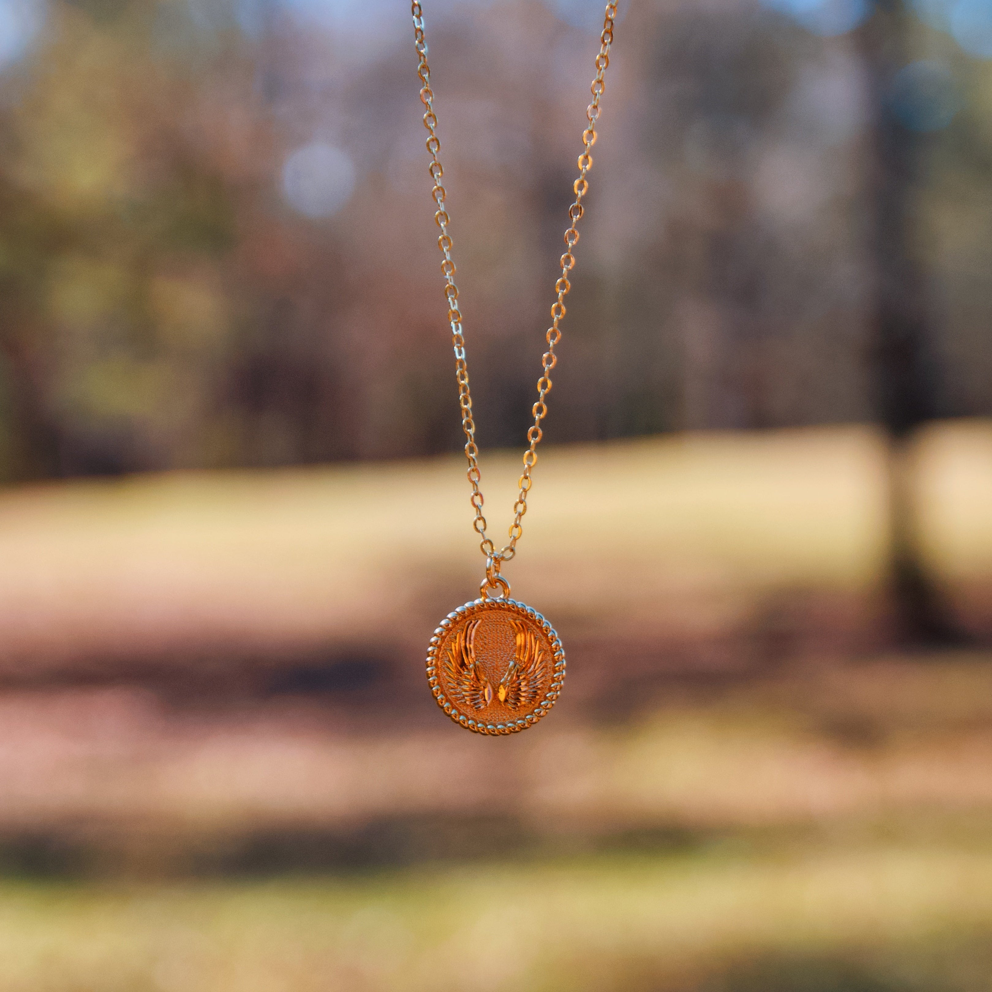 Wings Like Eagles • Gold Chain Necklace