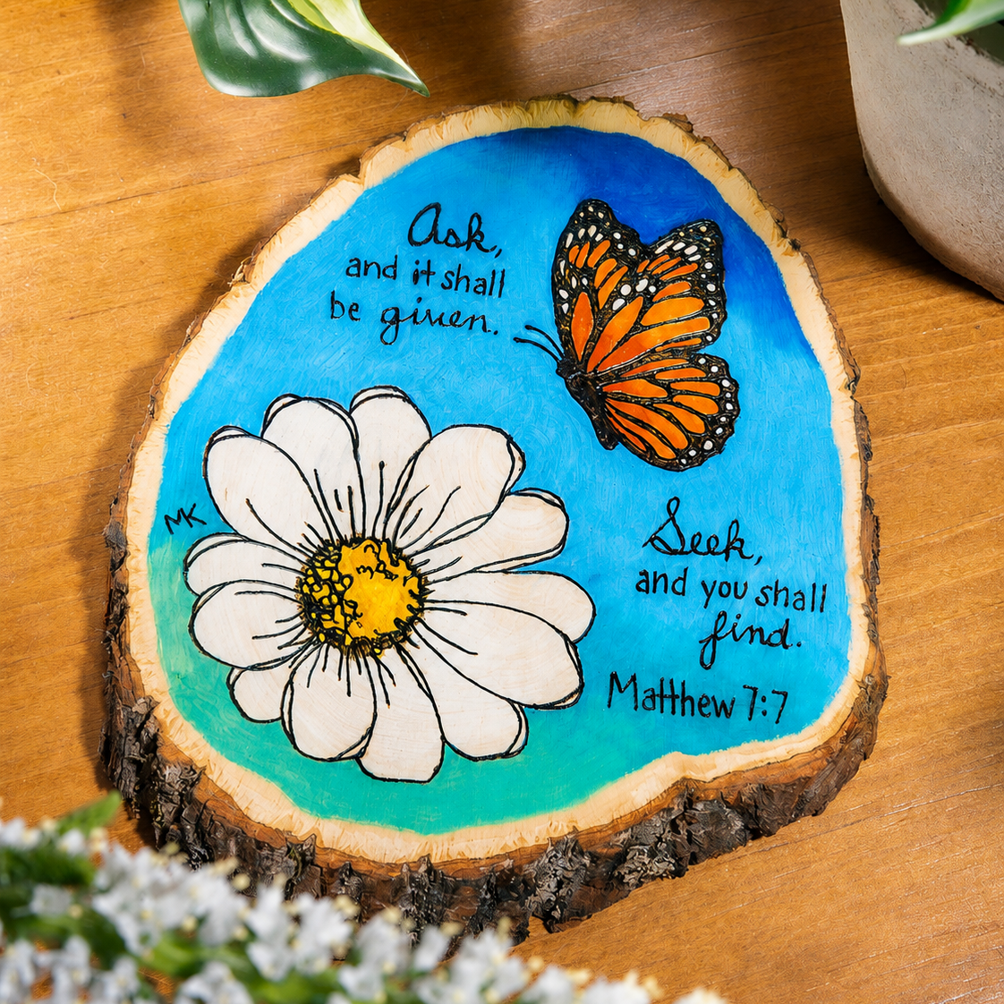 Ask & Seek • Wood Plaque